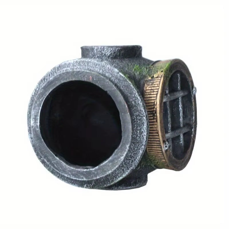 1Pc Resin Diving Helmet Wreck Aquarium Fish Tank Landscaping Creative Decoration Ornament through Rest Shelter for Tank