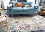 Madison Collection Accent Rug - 3' X 5', Grey & Blue, Modern Abstract Design, Non-Shedding & Easy Care, Ideal for High Traffic Areas in Entryway, Living Room, Bedroom (MAD471F)