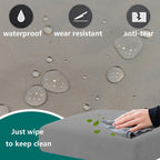 Patio Cushion Covers 24X24X4 Waterproof Outdoor Cushion Cover Replacement 4Packs Outdoor Seat Cushion Slipcover for Rattan Chair Sofa, Grey