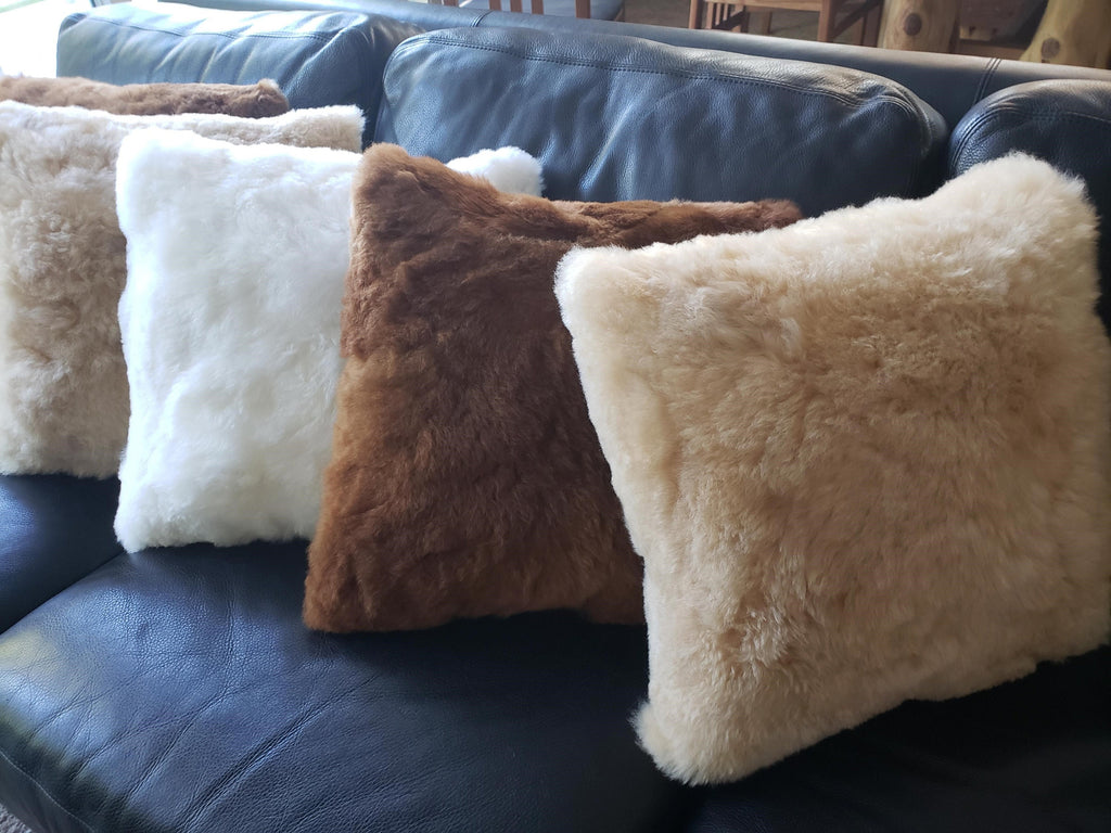 Alpaca Fur Throw Pillows