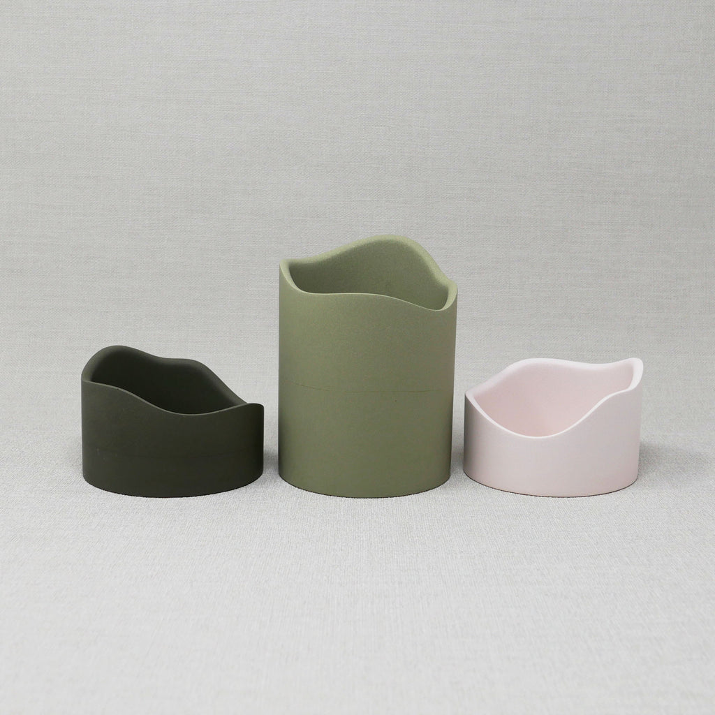 Jesmonite Holder - Candle Holder / Pen or Brush Holder