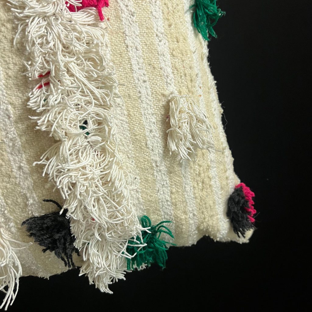 Handmade Wool Berber Pillow: Bohemian Cushion Cover (60X40 Cm)