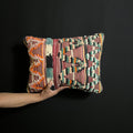 Handmade Vintage Berber Wool Pillow: Bohemian Cushion