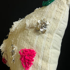 Handmade Moroccan Wool Cushion: Berber Pillow, Bohemian Decor