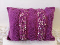 Shinny Shaggy Pink Pillows Wedding Handmade Cushion Cover Berber Handira Pillows Moroccan Sofa Pink Sequins Pillow