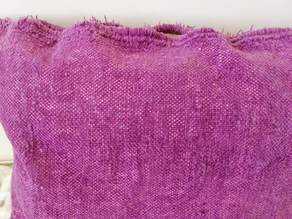 Shinny Shaggy Pink Pillows Wedding Handmade Cushion Cover Berber Handira Pillows Moroccan Sofa Pink Sequins Pillow