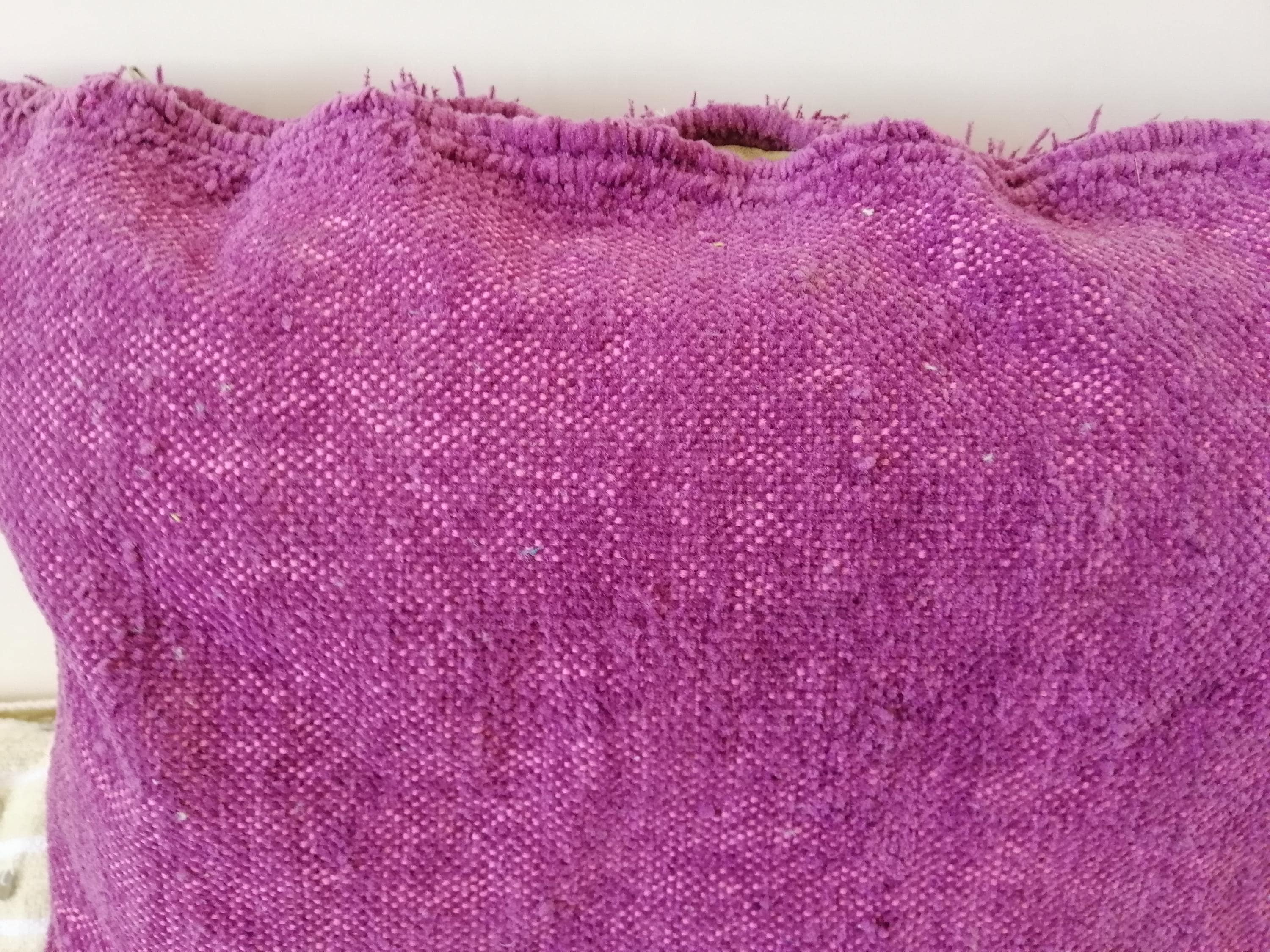 Shinny Shaggy Pink Pillows Wedding Handmade Cushion Cover Berber Handira Pillows Moroccan Sofa Pink Sequins Pillow